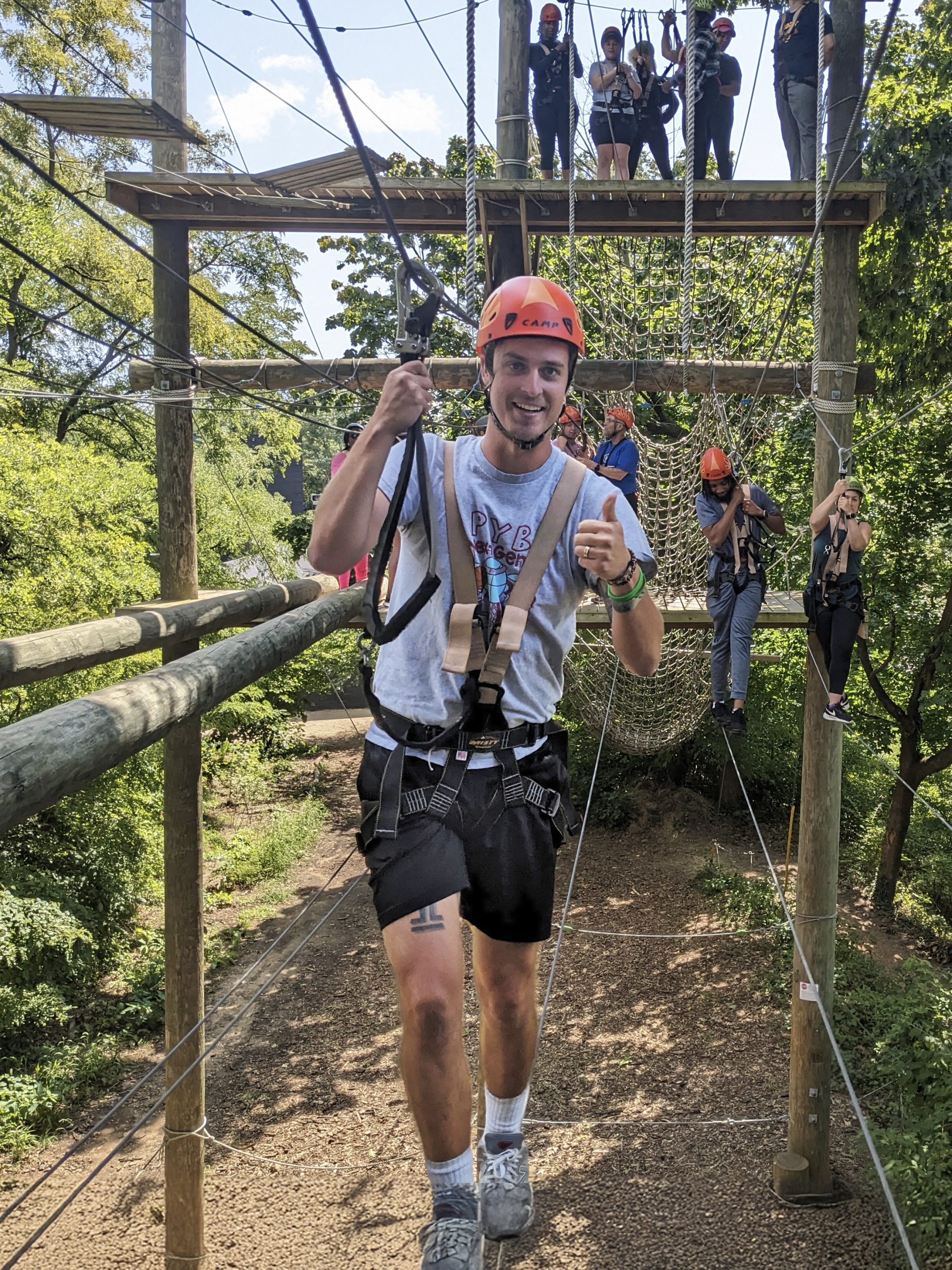 leadership development in philadelphia on aerial teams course